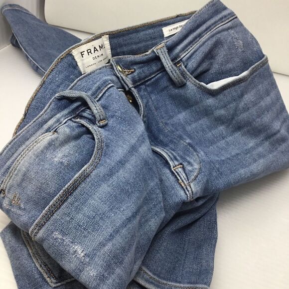 Frame Le High Skinny Crop in Amal (E12) - Picture 6 of 8